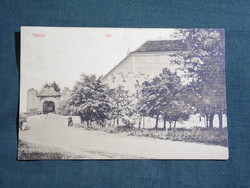 Képeslap,Siklós,Vár részlet a bejárattal,Feiler Mariska Siklós kiadás,1905-