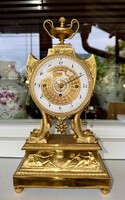 Empire bécsi kandalló óra dátum kijelzővel 1800/20 körüli