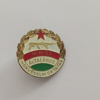 MHSZ ÁLTALÁNOS HONVÉDELMI OKTATÁS hallgatói jelvény, kitűző