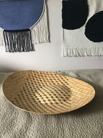 Régebbi IKEA PS XXL-es bambusz fonott nagy méretű design tál, Nicolas Cortolezzi