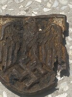 Eladó eredeti, II.Világháborús Rommel DAK, Sisakjelvény 4 cm swastika 2.