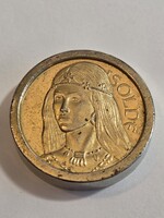 Francia aranyozott bronz zseton /token/ - 1986 - Isolda királynővel