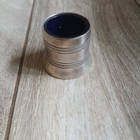 Szép régi ezüstözött fűszertartó (4x4,7 cm)