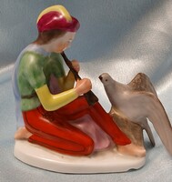 Ritka gyűjtői Antik Drasche Furulyás Palkó mesesorozat figura az 1940-es évekből