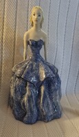 Nagyméretű, ART DECO porcelán szobor, 43 cm