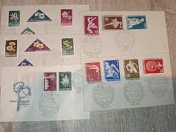 1958 Partizánok a Szabadságért Kiállítás – 6 db-os alkalmi emléklap tétel