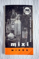 Mixi MINOR retró habszifon , használati utasítás , 70es évek