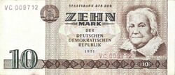 10 márka 1971 NDK Németország 2.