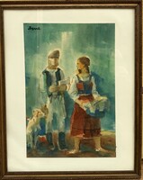 Bene József (1903-1986) Életkép