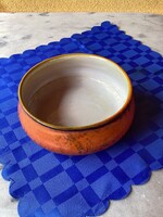 Magyar retro kerámia tál vagy kaspó 18 cm.
