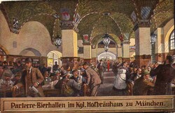 Képeslap: HB sör, söröző München.