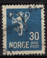 Norvégia - Mi:NO 127A - U - Kat. ért.: 0.25€ (II. típus: 16mm kis kép)