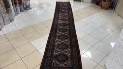 4378 EXTRA HOSSZÚ Afgán Kharaja kézi gyapjú perzsa futó szőnyeg 83X470CM