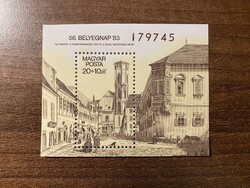 1983. 56. Bélyegnap blokk**