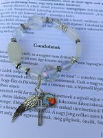 ANgYaLi véDeLeM Ásvány Karkötő – Hegyikristály, Angyal Aura Kvarc, Achát (18 cm)