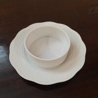 Fehér Herendi porcelán vajtartó