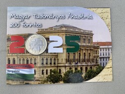 2025 Magyar Tudományos Akadémia 200 forintos bliszter - csupán 300 példány! RITKA, sorszám: 198