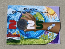 2025 20 éves a gyermekmentős 50 forintos bliszter - csupán 350 példány! RITKA, sorszám: 262