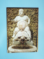 Képeslap (55) - Olaszország - Firenze - Boboli-kert - Bacchus-kút 1980-as évek