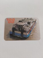 GANZ DANUBIUS ÓBUDAI HAJÓGYÁRA kártyanaptár 1988