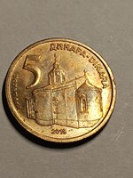 Szerbia 5 dinár 2018
