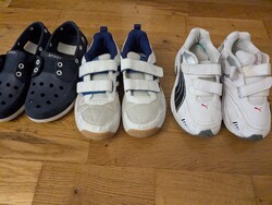 Gyerek fiú 31-32-es Puma, Adidas, Crocs cipő-szandál