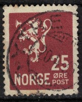 Norvégia - Mi:NO 126A - U - Kat. ért.: 0.25€ (II. típus: 16mm kis kép)