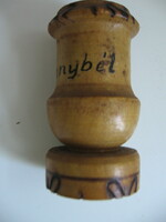 Retro Bakonybél emlék fa gyertyatartó
