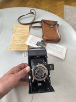 Zeiss Ikon Telma Fényképezőgép Bőrtokjàban eredeti papírjaival Hihetetlen àllapotban !  Videó