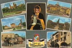 Képeslap: HB sör, söröző München.