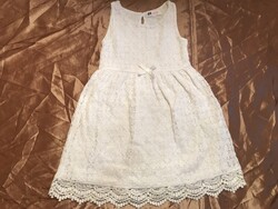 RUHA - LÁNY - H & M - CSIPKE - PAMUT - hossz - 58 cm - váll - 20 cm - HIBÁTLAN
