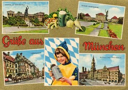 Képeslap: HB sör, München. Gyerek.