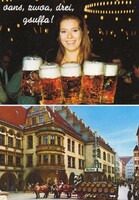 Képeslap: HB sör, söröző München.
