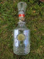 Régi retro Club99 whiskey üveg, üvegdugóval, pecséttel, címkékkel, magyar whisky, gyűjtői