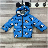 Disney Baby kék bundás gyerek kabát 9-12 hó