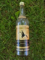 Retro Kubanskaya vodka üveg Made In USSR 1970-es évek 0,5 l
