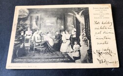 1898 KARÁCSONY FERENC JÓZSEF KUK KIRÁLY CSALÁD ERZSÉBET SISSI KIRÁLYNÉ ALLEGORIKUS KORABELI FOTÓLAP