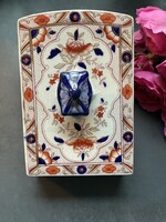Imari mintás angol porcelán sajt tartó fedő