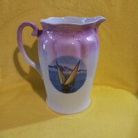Antik, Cseszlovák, jelzett, sorszámozott, porcelán kancsó,