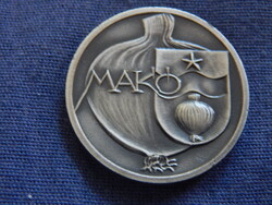 Magyar városok sorozat - Makó (Hagyma / Városháza) - 30 mm átmérőjű érem, eredeti ÁPV-s tokban