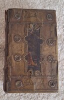 Tót biblia szláv nyelvű imakönyv réz veretes fedéssel 1868 Jutka Adamik