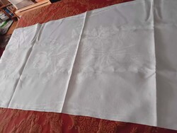 Régi, szecessziós mintájú selyemdamaszt törülköző, 130x55