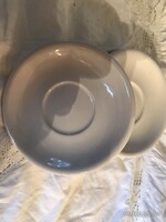 PORCELÁN TÁNYÉR - 8 cm - FÉNYES - HÓFEHÉR - OSZTRÁK - HIBÁTLAN