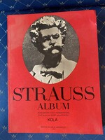 KolaJózsef Strauss Album zongorára vagy harmonikára Editio Musica Budapest Kék Duna keringő