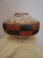 B. Várdeák Ildikó- Iparművészeti váza ritka gyűjtői, hibátlan, jelzett, 22 cm