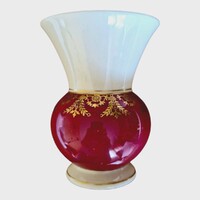 Antique Edelstein Bavaria porcelain vase – Elegant, genuine gold gilding (12 cm)