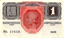 Magyarország 1916 1 Korona-VF-XF (DÖ bélyegzés) - 33db sorszámkövető bankjegy!!! (419226-409258)