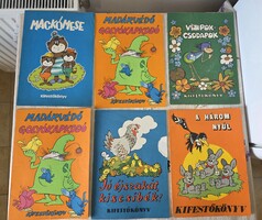 Retro Vuk, vízipók, winnetou, pom-pom, Mátyás király kifestők képregények egyben