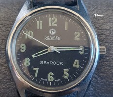 ROAMER  1960-70. Katonai típusú vintage karóra.  Kn 35mm . F2026