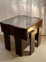 MEBLO  ASZTAL SZETT RITKASÁG A MID-CENTURY ÉS BRUTALISTA DESIGN KEDVELŐINEK